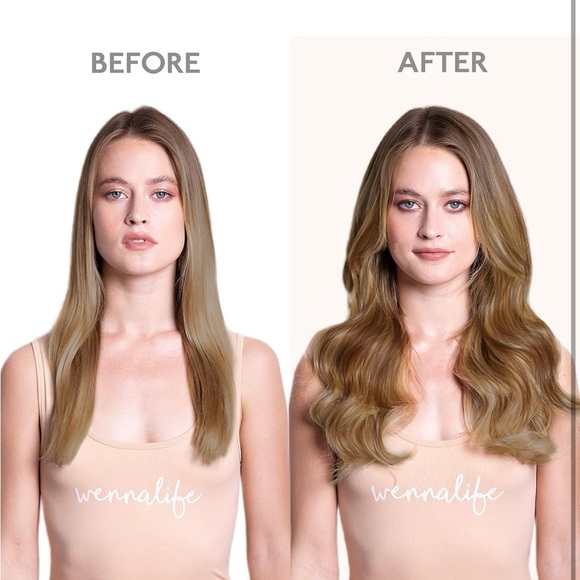 Seamless clip in hair extensions 14” 7pc 130g brown to honey blonde human hair - Picture 5 of 8